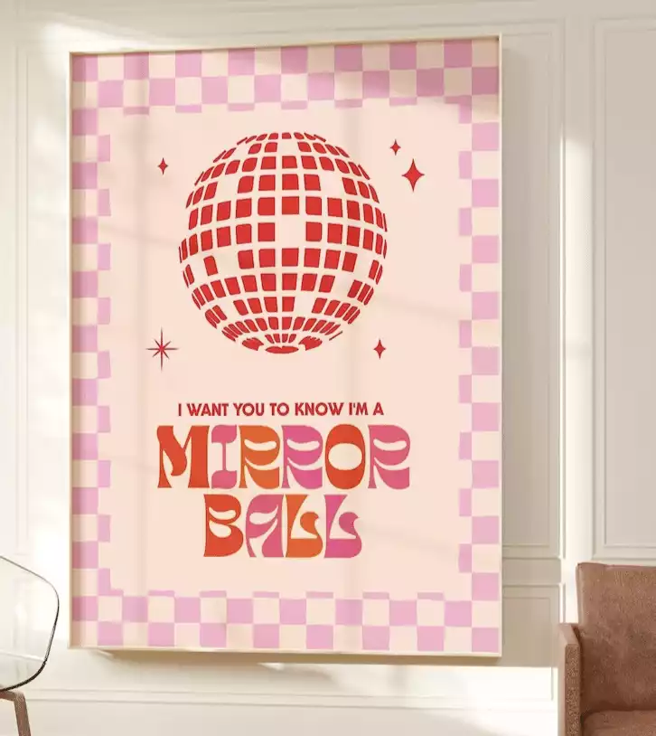 Taylor Mirrorball Print