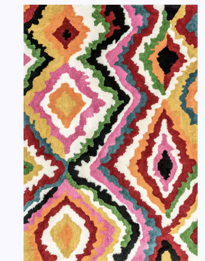 Multi Carnival Shag Rug