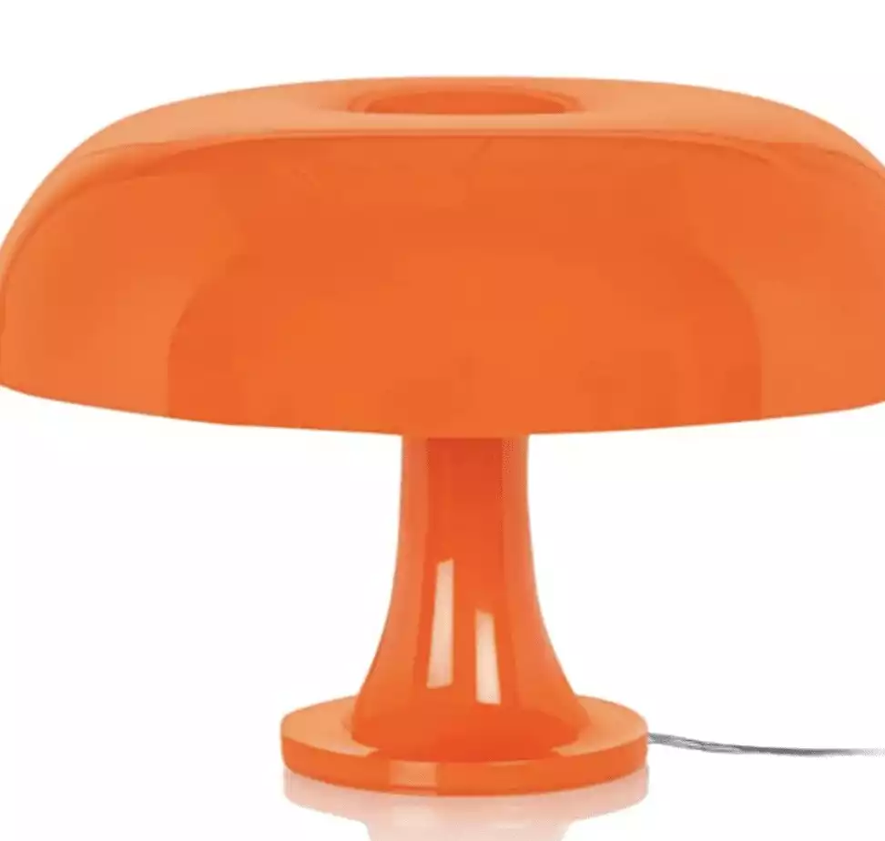 Orange Mushroom Lamp